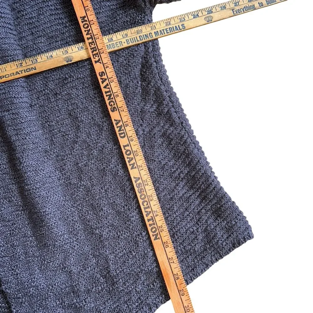 Prana gray medium large oversized knit cardigan sweater